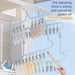 Drying Artifact Multi-Clip Clothes Hanger Home Balcony No Trace Stainless Steel Multi-Functional Underwear Windproof_maomaolike.com