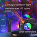 KTV Atmosphere Strobe 360 Degree Colorful Rotating DJ Disco Stage Lighting Sound Control Laser Light_maomaolike.com