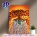 Indigenous Polynesian Themed Painting Poster, Vibrant Warm-toned Stylized Ethnic Female Figure Poster, Unique Cultural Art Piece Ideal For Living_maomaolike.com