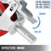 VEVOR Scaffolding Wheels Set Of 4, 8" - Scaffolding Casters Heavy Duty, 3200 Lbs Per Set - Locking Stem Casters With Brake, Red Polyurethane - Replacement For Scaffold, Shelves, Workbench_maomaolike.com