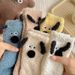 Coral Fleece Socks Women Winter Cute Cartoon Puppy Middle tube Socks Thick Warm Winter Home Sleeping Floor Socks_maomaolike.com