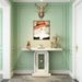 Console Table, Modern Sofa Entryway Table With Gold Decor_maomaolike.com