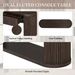 TREXM Oval Fluted Console Table With 2 Drawers And Bottom Shelf, Wood Entryway Table With Smooth Metal Slides For Living Room, Entryway Espresso_maomaolike.com