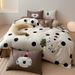 1 Cartoon Style Children's 100S Pure Cotton Four-Piece Set Cute Dog Embroidery Digital Print All-Cotton Duvet Cover For Bed Use_maomaolike.com