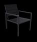 Aluminum Patio Furniture Set, 4 PCS Modern Patio Conversation Set, All Weather Dark Grey Outdoor Sectional Sofa Set W/Coffee Table, Loveseat_maomaolike.com