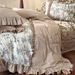 Vintage Style French Four-Piece Set Floral Print Pure Cotton Ruffled Edge Duvet Cover Bed Sheet 1.8m Bedding_maomaolike.com