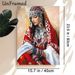 Ethnic Traditional Lady Painting Poster, Vibrant Textured Oil Painting Style Poster, Cultural Artistic Piece With Elaborate Traditional Jewelry_maomaolike.com