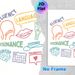 Speech-Language Therapy Painting Poster, Vibrant Hand-drawn Graphic Poster, Informative Speech-related Terminology Decor For Therapy Clinic_maomaolike.com