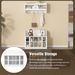 ON-TREND Shoe Storage Bench With Shelves And 4 Hooks, Elegant Hall Tree With Wall Mounted Coat Rack, Entryway Organizer For Hallway, Foyer, Mudroom, White_maomaolike.com