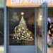 Golden Christmas Tree Window Clings Stickers For Glass, Large DIY Static Wall Window Door Mural Showcase Decal Sticker_maomaolike.com