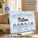 Hydration Station Painting Poster, Cute Cartoon Water Bottles & Ice-textured Lettering Poster, Reminds People To Stay Hydrated, Ideal For Office_maomaolike.com