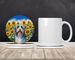 Bearded Collie In Sunflowers Large Sandstone Coasters Pack Of 4 Absorbent Round Coasters Decor Gifts For Men Or Women, 4 In, Multicolor_maomaolike.com