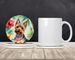 Silky Terrier Luau Large Sandstone Coasters Pack Of 4 Absorbent Round Coasters Decor Gifts For Men Or Women, 4 In, Multicolor_maomaolike.com