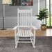 wooden Porch Rocker Chair WHITE_maomaolike.com