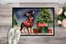 Miniature Pinscher Cozy Christmas Doormat Front Door Mat Indoor Outdoor Rugs For Entryway, Non Slip Washable Low Pile, 24H X 36W_maomaolike.com