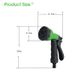 8 Adjustable Water Modes ABS Garden Water Spray Gun Nozzle, Multipurpose Hose Sprayer Tool For Outdoor Plant Irrigation
_maomaolike.com