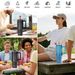 WATERSY 30oz/40oz Stainless Steel Thermal Cup Large Capacity Tumbler With Handle & Straw Insulated Mug Travel For Coffee_maomaolike.com