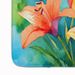 Lilies In Watercolor Memory Foam Kitchen Mat Machine Washable Anti-Fatigue Mat Cushion Comfort Bath Mat Or Kitchen Rug_maomaolike.com
