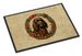 Boykin Spaniel Christmas Flowers Doormat Front Door Mat Indoor Outdoor Rugs For Entryway, Non Slip Washable Low Pile, 24H X 36W_maomaolike.com