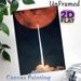 Mars & Rocket Launch Painting Poster, Dramatic Space Art Poster, Striking Rocket Launching Toward Red Mars Against Starry Sky, Ideal Decor For Home_maomaolike.com