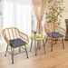 3 Pieces Rattan Furniture Set With Cushioned Chair Table_maomaolike.com