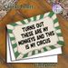Circus & Monkey Quote Painting Poster, Vintage Green Radial Stripe Framed Typography Poster, Witty Humorous Wall Decor For Home Office, Living Room_maomaolike.com