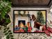 Welsh Springer Spaniel Cozy Christmas Doormat Front Door Mat Indoor Outdoor Rugs For Entryway, Non Slip Washable Low Pile, 24H X 36W_maomaolike.com