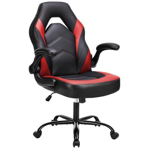 Ergonomic Office Computer Home Gaming Desk Chair Adjustable PU Leather Racing Chair Flip-up Armrest For Christmas Furniture_maomaolike.com