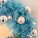 Maritown 24 Inch Blue Christmas Wreaths For Front Door Artificial Christmas Wreath Decorated With Christmas Ball Ornaments Xmas Ornament Wreath For Home Party Indoor Outdoor Window Decor_maomaolike.com