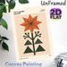 Abstract Botanical Flower Painting Poster, Minimalist Geometric Warm-toned Floral Poster, Understated Artistic Decor Ideal For Living Room, Bedroom Or_maomaolike.com