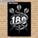 Darts 180 Themed Painting Poster, Vintage Monochrome Intricate Dart & Distressed Number Poster, Stylish Decor For Dart Enthusiasts, Ideal For Game_maomaolike.com