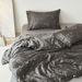 Wholesale Nordic Light Luxury Summer 60s Lenzing Tencel Cotton Jacquard Four-Piece Set For Cool Sleep With Buttons_maomaolike.com
