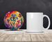 Colorful Iris Large Sandstone Coasters Pack Of 4 Absorbent Round Coasters Decor Gifts For Men Or Women, 4 In, Multicolor_maomaolike.com