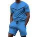 Men's Clothing round neck t-shirt short sleeve men's NK youth casual sports men's suit_maomaolike.com