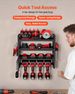 Power Tool Organizer Wall Mount, 4-Layer Storage Rack With 4 Drill Holders, Tools Holder And Storage Rack With Screwdriver Holder, Garage Tool Organizer For Garage, Workbench, And Workshop_maomaolike.com