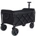 Expandable Dual-Layer Utility Wagon With 100% Extra Space - 225lbs Grocery Cart For Camping, Shopping, Sports, Gardening, Fishing, Black_maomaolike.com