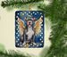 Staffordshire Bull Terrier My Angel Porcelain Ornament Christmas Tree Hanging Decorations For Home Christmas Holiday, Rectangle, Gift, Multicolor_maomaolike.com