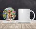 Golden Retriever Spring Path Large Sandstone Coasters Pack Of 4 Absorbent Round Coasters Decor Gifts For Men Or Women, 4 In, Multicolor_maomaolike.com