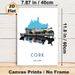 Cork Ireland Cityscape Painting Poster, Vibrant Watercolor-style Riverside Town View Poster, Charming Travel-inspired Decor For Living Room, Bedroom_maomaolike.com