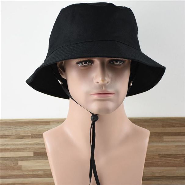 Hot Sale Men Large Fisherman Pure Cotton Sun Cap Male Bucket Big Head Man Plus Size Boonie Hat 57-60cm 60-62cm 62-64cm_maomaolike.com