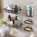 No-Drill Holder Box Bathroom Creative Double-Layer Soap Draining Suction Cup Wall-Mounted Storage Rack_maomaolike.com