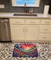Petunias In Color Memory Foam Kitchen Mat Machine Washable Anti-Fatigue Mat Cushion Comfort Bath Mat Or Kitchen Rug_maomaolike.com