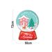 Christmas Dream Crystal Ball Aluminum Foil Balloon 50*72CM Holiday Party Decor 12pcs_maomaolike.com