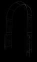 Metal Garden Arch W55'' X H94.5'' Garden Arbor Trellis Climbing Plants Support Rose Arch Outdoor Arch_maomaolike.com