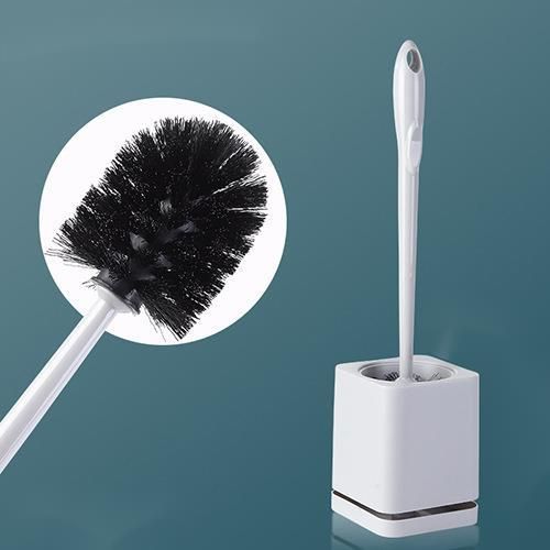 Dead Angle Household Bathroom No Drilling Wall-mounted Long Handle Toilet Cleaning Brush Set_maomaolike.com