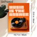 Vinyl Record Player Themed Painting Poster, Warm Orange Retro "Music Is The Answer" Poster, Chic Music-focused Wall Decor For Living Room, Music_maomaolike.com