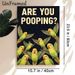 Funny Parrot Themed Painting Poster, Vibrant Playful Green Parrots With Witty Text Poster, Lighthearted Whimsical Decor Idea For Bathroom, Living Room_maomaolike.com