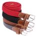 HOT 1Pc Fashion Woven Canvas Metal Buckle Men Women Elastic Braided Belt Punch Free_maomaolike.com