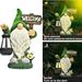 Outdoor Solar Garden Light Ornaments Dwarf Resin Crafts Dwarf Statue Garden Ornaments_maomaolike.com