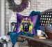 Labrador Retriever King Of Mardi Gras Throw Pillow Machine Washable, Indoor Outdoor Decorative Pillow For Couch, Bed Or Patio, 18Hx18W_maomaolike.com